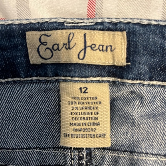 EARL brand Denim Jean Shorts 12 - Picture 5 of 6